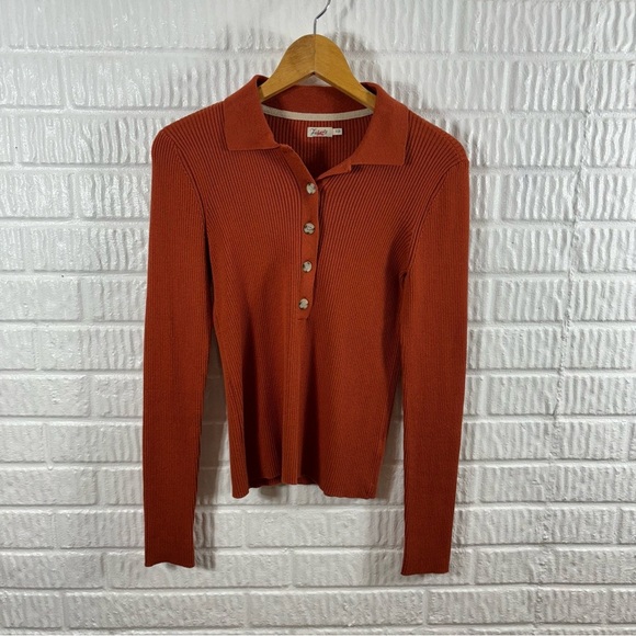 Faherty Brand Mikki Polo Sweater Small - Picture 4 of 8